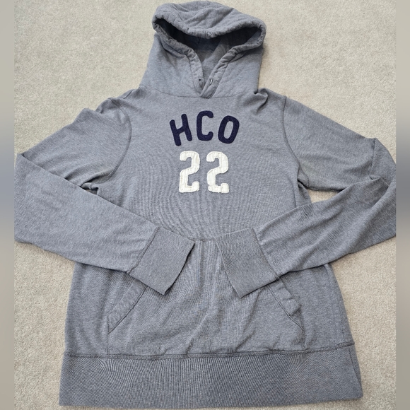 HOLLISTER Women's Long Sleeve Gray Hoodie Size Medium - Picture 4 of 7